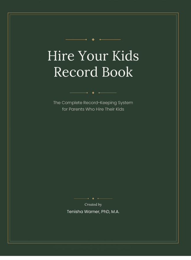 Hire Your Kids Record Book cover